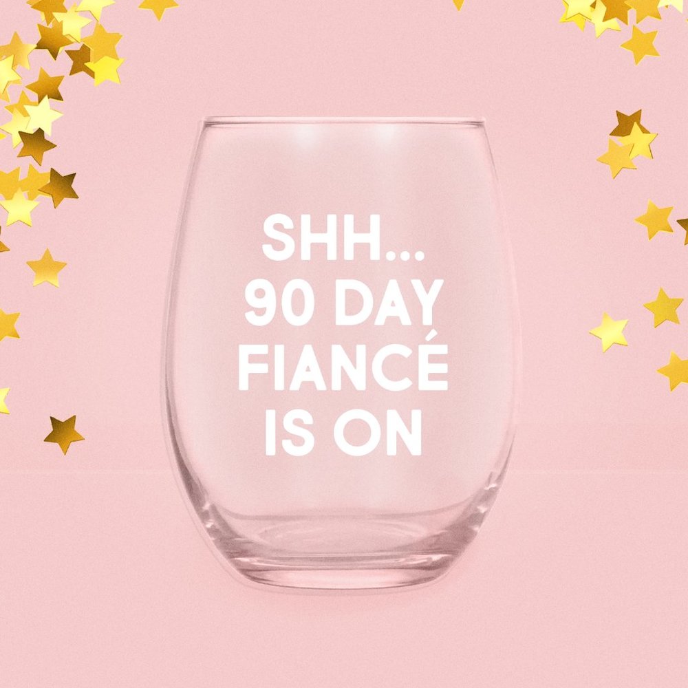 Dreamy+Co ⋆ Handmade 90 Day Fiance Wine Glass ⋆⚝